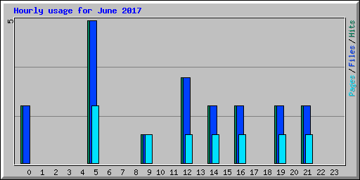 Hourly usage for June 2017