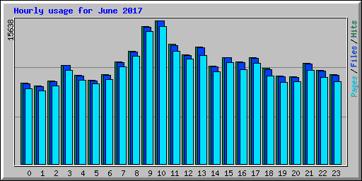 Hourly usage for June 2017