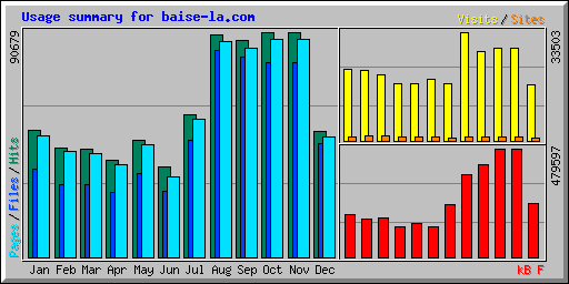 Usage summary for baise-la.com