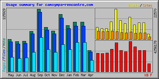 Usage summary for camsympa-rencontre.com