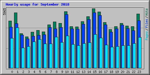 Hourly usage for September 2018