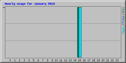 Hourly usage for January 2019